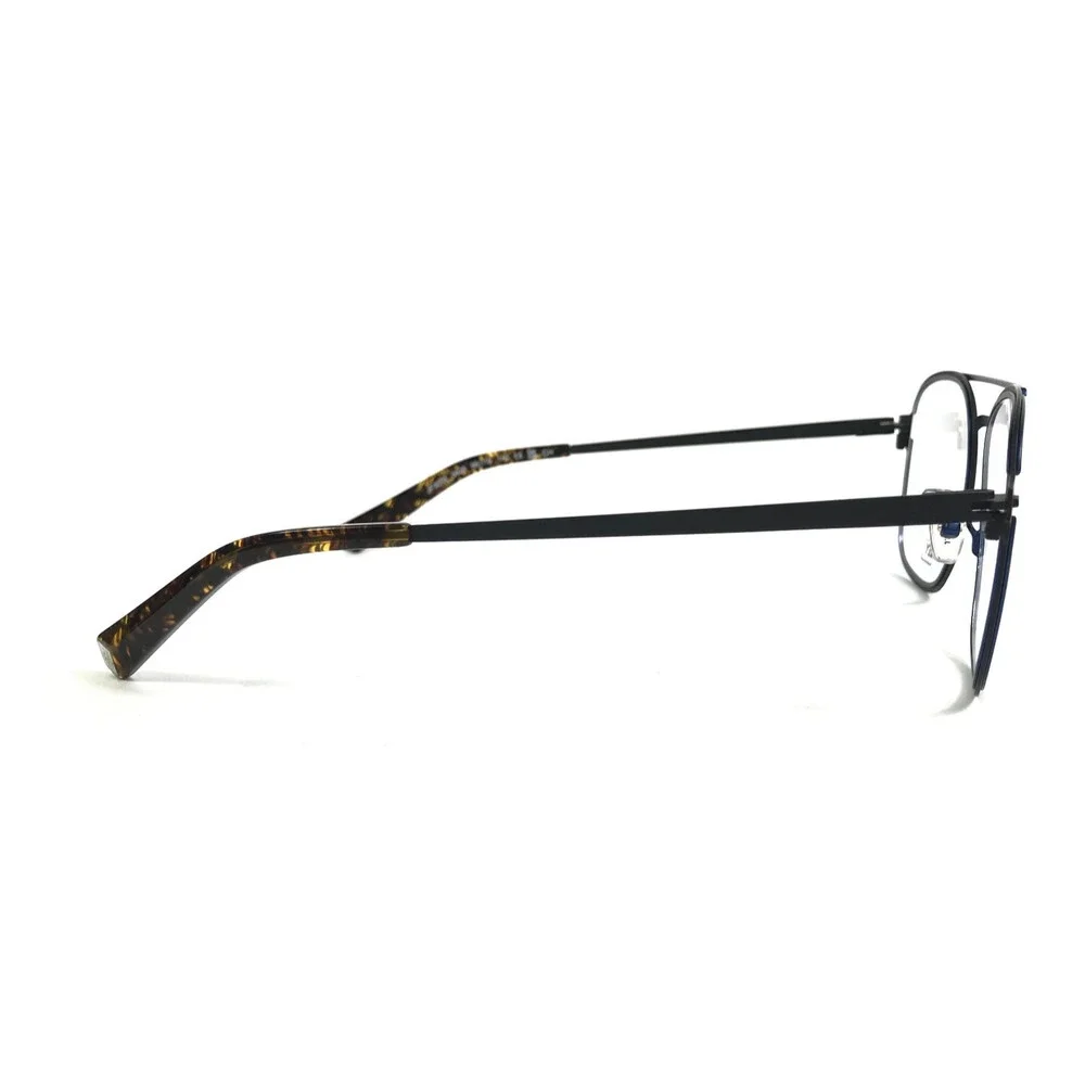 J. F. Rey Eyeglasses Frames JF3058 0828 Black Blue Aviator Full Rim 56-19-145